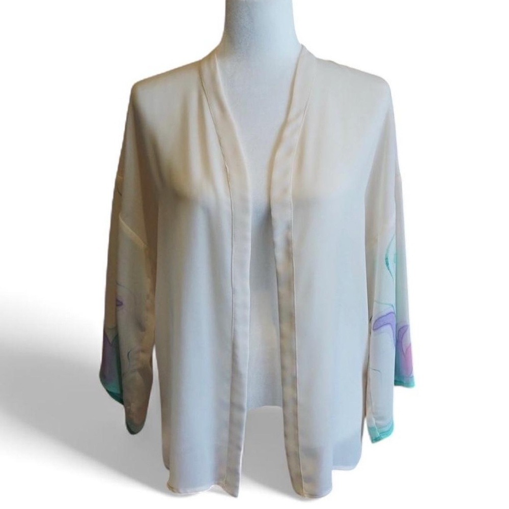 💚 VINTAGE ZIZI | BARBARA CHODOS Sheer Cardigan